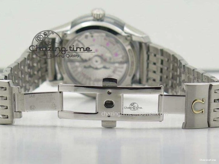 0226 De Ville Hour Vision Co-Axial 41mm SS V6F Best Edition Black Dial On SS Bracelet A BestValue 8277